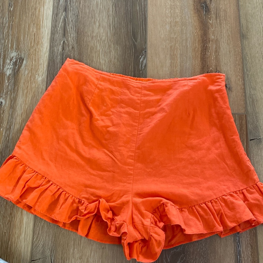 Lost + Wander Papaya Ruffle Short